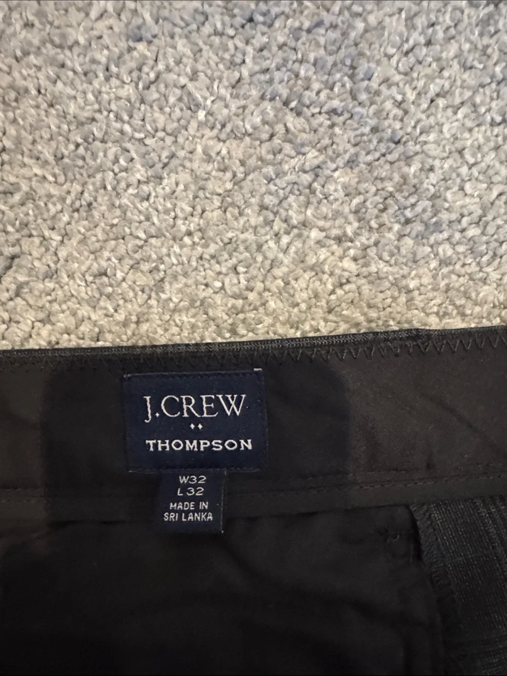 J. Crew Men's Dark Gray Plaid Dress Pants